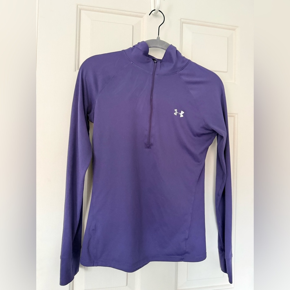Under Armour Lavender Long Sleeve Quarter zip